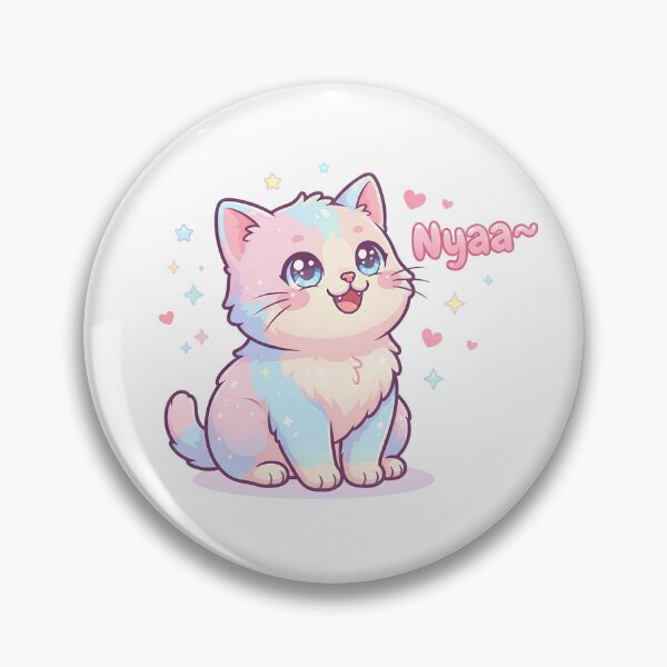 Item preview, Adorable Kawaii Pastel Cat Nyaa designed and sold by SuperCoolCool.