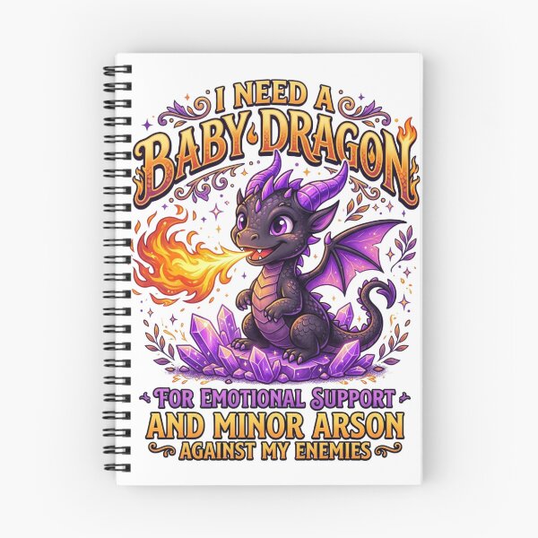 Item preview, Cute Baby Dragon Emotional Support & Minor Arson Fantasy designed and sold by DijaMar.