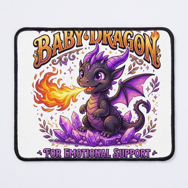 Item preview, Cute Baby Dragon Emotional Support & Minor Arson Fantasy designed and sold by DijaMar.