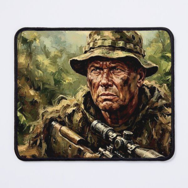 Item preview, Sniper Action Military Fine Art Tribute designed and sold by Art's Diner.