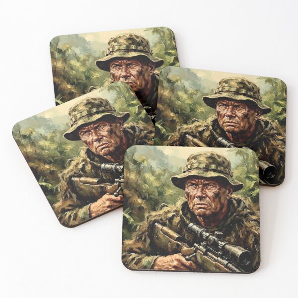 Item preview, Sniper Action Military Fine Art Tribute designed and sold by Art's Diner.