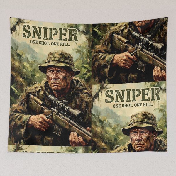 Item preview, Sniper Action Military Fine Art Tribute designed and sold by Art's Diner.