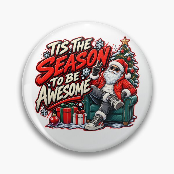 Item preview, Christmas - Santa is the season to be awesome designed and sold by DailyQuestPrint.
