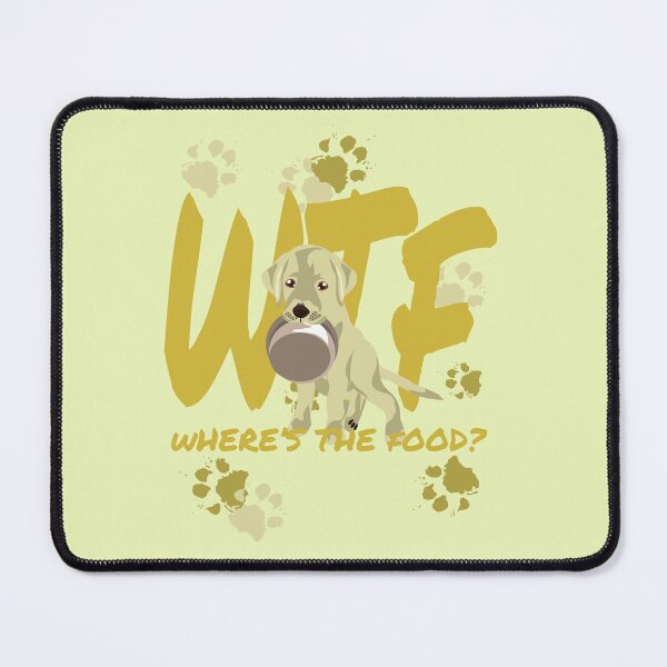 Item preview, WTF Where’s the Food? – Funny Yellow Labrador Dog Design designed and sold by The Pet Shop.