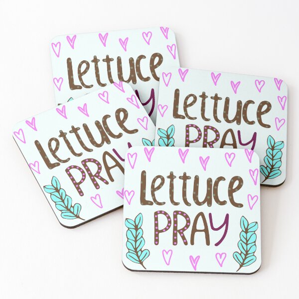 Item preview, Lettuce Pray Funny Christian Food Pun designed and sold by walsvouri.