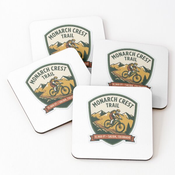 Item preview, Monarch Crest Trail Salida Colorado Mountain Biking Vintage Badge designed and sold by LittleArij.
