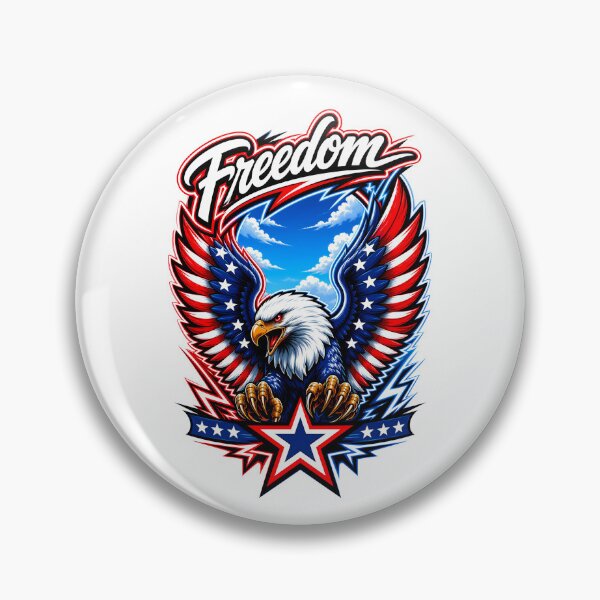 Item preview, Freedom Bald Eagle American Flag Patriotic Red White Blue USA Design designed and sold by WLHmedia.com .