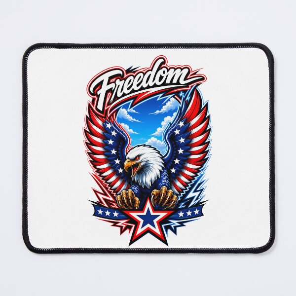 Item preview, Freedom Bald Eagle American Flag Patriotic Red White Blue USA Design designed and sold by WLHmedia.com .
