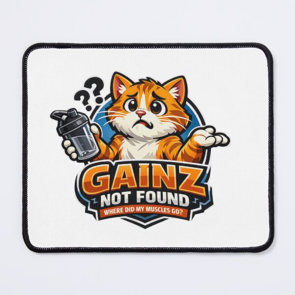 Item preview, Gains I Barely Know Him Funny Sarcastic Cat T-Shirt – Gym Cat Lover Fitness Humor Design designed and sold by AYACHI90.