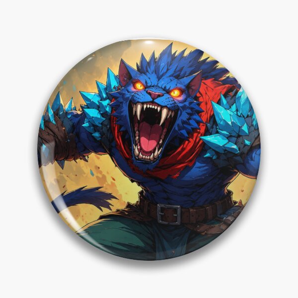 Item preview, Blue Beast Unleashed in Flame and Might designed and sold by SabaMirzique.
