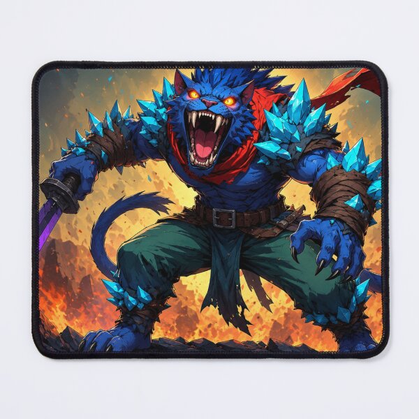 Item preview, Blue Beast Unleashed in Flame and Might designed and sold by SabaMirzique.