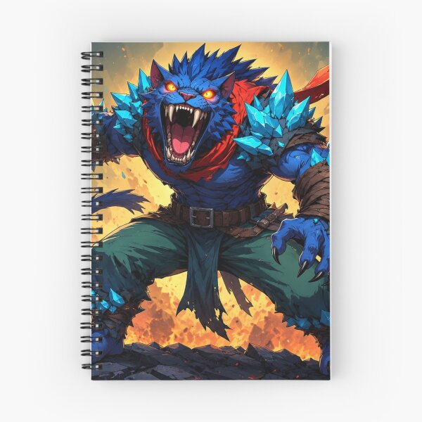 Item preview, Blue Beast Unleashed in Flame and Might designed and sold by SabaMirzique.