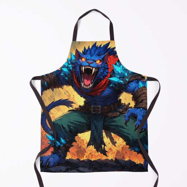 Item preview, Blue Beast Unleashed in Flame and Might designed and sold by SabaMirzique.