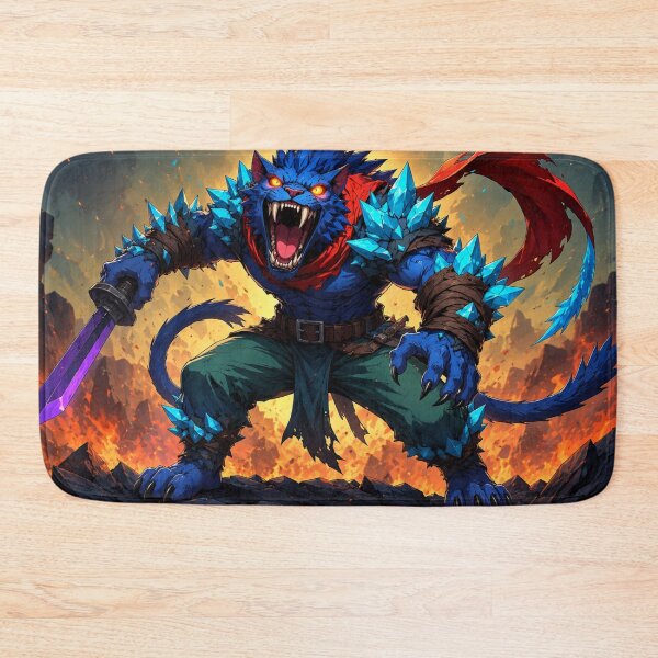 Item preview, Blue Beast Unleashed in Flame and Might designed and sold by SabaMirzique.