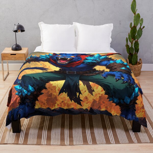 Item preview, Blue Beast Unleashed in Flame and Might designed and sold by SabaMirzique.