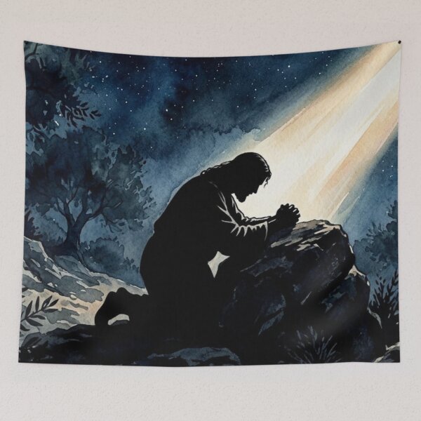Item preview, Jesus Praying in the Garden of Gethsemane designed and sold by MantoSagrado.
