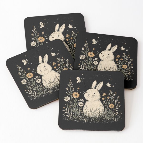 Item preview, Cute Bunny Wildflower Meadow Nature designed and sold by Moizento.