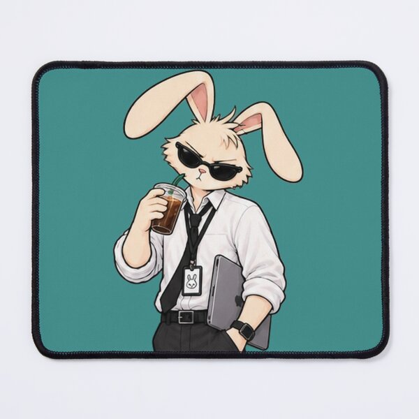 Item preview, Rabbit Needs Coffee designed and sold by Rebujos-Studio.