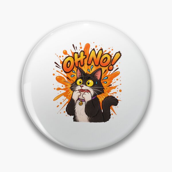 Item preview, Oh No! Scared Cat designed and sold by NucciCollective.