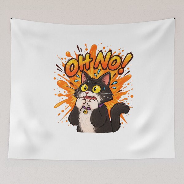 Item preview, Oh No! Scared Cat designed and sold by NucciCollective.