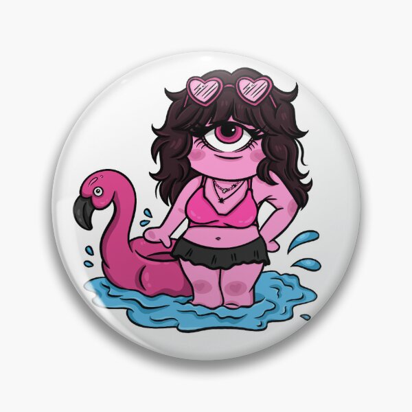 Item preview, Pink Goth Cyclops Girl Sticker Pack designed and sold by nekoOnie.