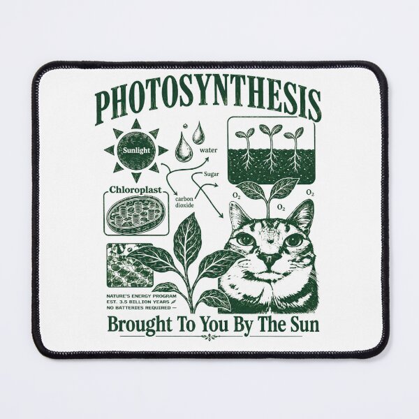 Item preview, Photosynthesis Brought To You By The Sun Science Cat Retro Textbook Biology Diagram Design designed and sold by VGAfanatic.