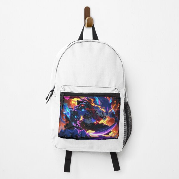 Item preview, Blue Beast Unleashed in Flame and Might (V2) designed and sold by SabaMirzique.