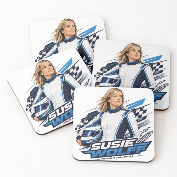 Artikelvorschau, Susie Wolff Motorsport-Aufkleber | Fan-Kunstwerk für Formel-1- und DTM-Fahrerinnen entworfen und verkauft von FirstCheck.