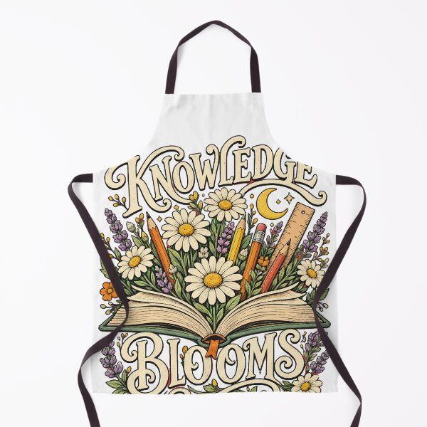 Item preview, Back to school Knowledge in Bloom Open Book Wildflowers Botanical designed and sold by Uglyandcute.