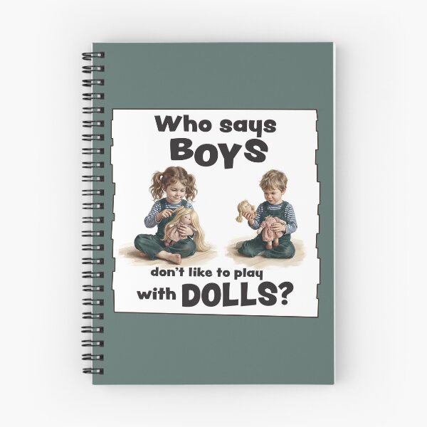 Item preview, Who says boys don't like to play with dolls? designed and sold by Skeezix-66.