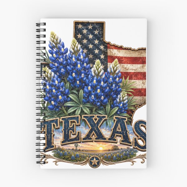 Item preview, Texas Bluebonnet State Flower American Flag Shirt – Lone Star State Patriotic T-Shirt designed and sold by MOELYA.