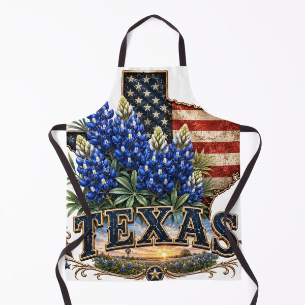 Item preview, Texas Bluebonnet State Flower American Flag Shirt – Lone Star State Patriotic T-Shirt designed and sold by MOELYA.