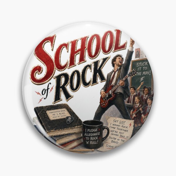 Item preview, School of Rock the Musical  designed and sold by Lyric Vault - Rock on.