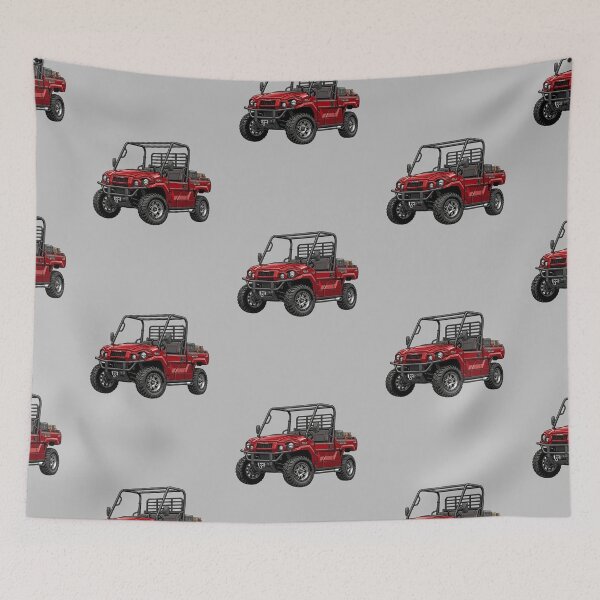 Item preview, Kawasaki Mule PRO-FXT Ranch Edition Red Utility UTV Graphic designed and sold by Motorline44.
