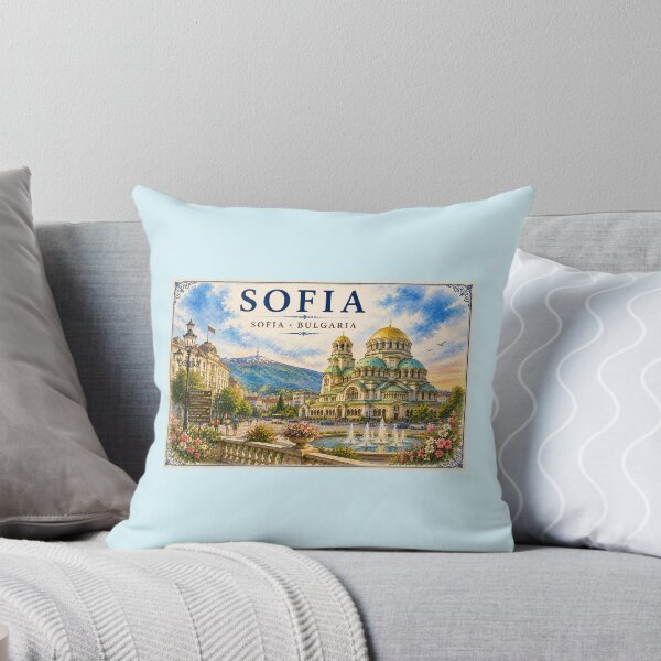 Item preview, Sofia Bulgaria Watercolor Travel Souvenir designed and sold by AnjaSarahArt.