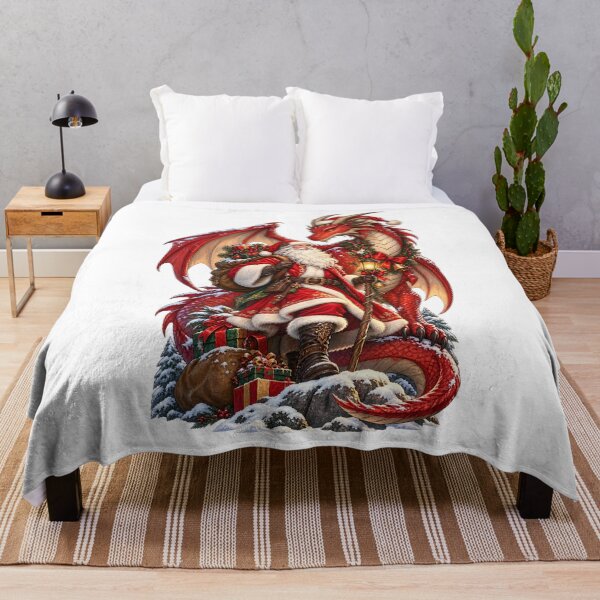 Item preview, Santa and the Red Christmas Dragon– Magical Fantasy Holiday designed and sold by SOUFIANE1991.