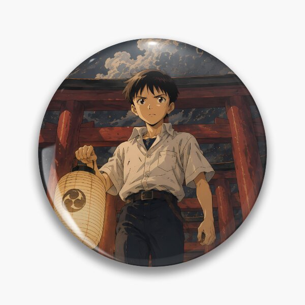 Item preview, Shinji Ikari Neon Genesis Evangelion Moonlit Shrine Passage designed and sold by mildaclairmo.