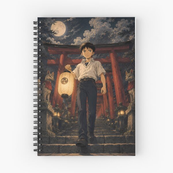Item preview, Shinji Ikari Neon Genesis Evangelion Moonlit Shrine Passage designed and sold by mildaclairmo.