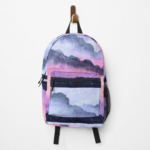 Item preview, Where the Storm Breaks, Pink and Indigo Watercolour Sky designed and sold by ArithraStudio.