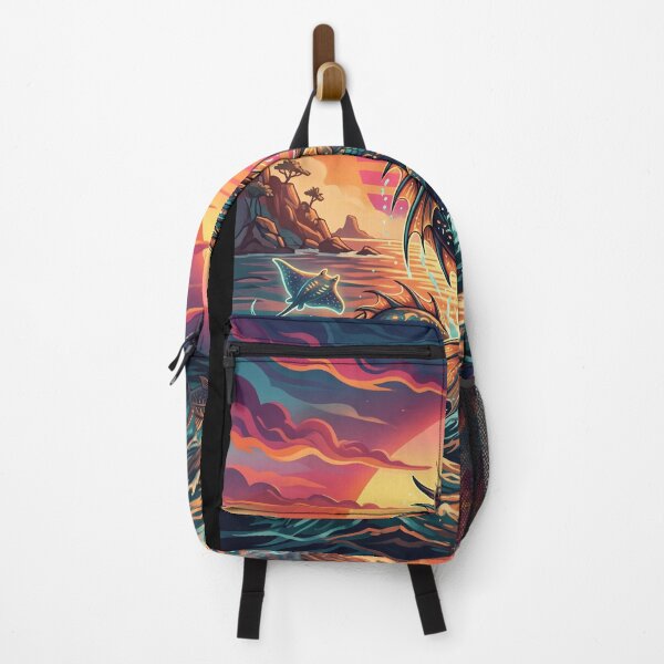 Item preview, Ocean Dragon Retro Sunset Fantasy Art Design designed and sold by snowry.