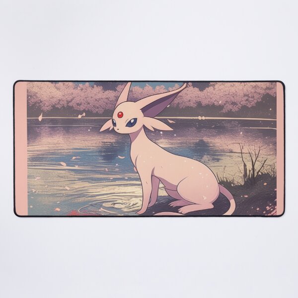 Item preview, Espeon Mt.Fuji Lake Side  designed and sold by AnimeArsenalPrints.