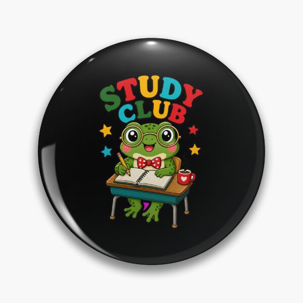 Item preview, Back to school Study Club Cute Frog Student Cottagecore Academia designed and sold by Uglyandcute.