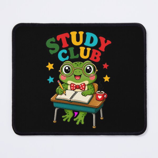 Item preview, Back to school Study Club Cute Frog Student Cottagecore Academia designed and sold by Uglyandcute.