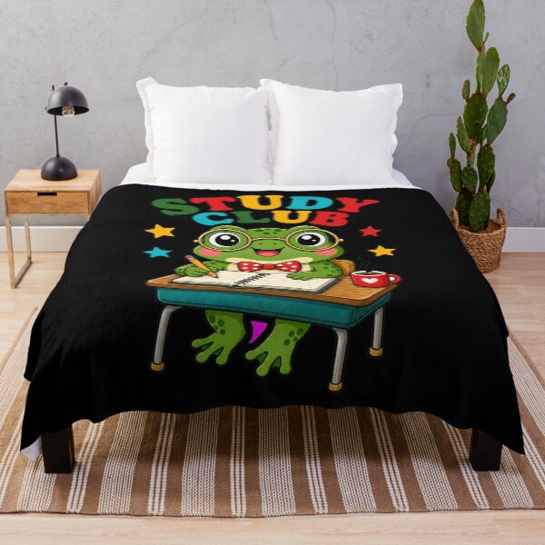 Item preview, Back to school Study Club Cute Frog Student Cottagecore Academia designed and sold by Uglyandcute.