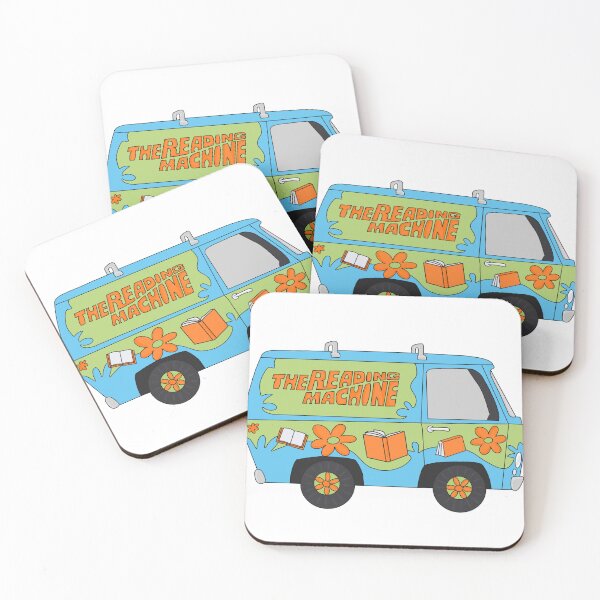 Item preview, The Reading Machine | Mystery Machine parody fan art | Gifts for Bookish people designed and sold by Librarian Lauren.