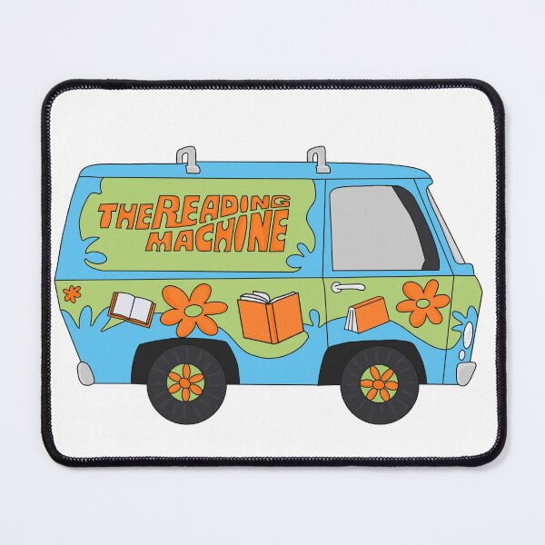 Item preview, The Reading Machine | Mystery Machine parody fan art | Gifts for Bookish people designed and sold by LibrarianLauren.