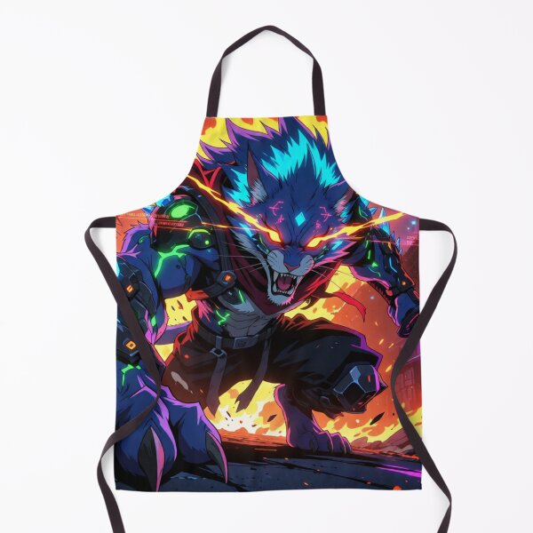 Item preview, Blue Beast Unleashed in Flame and Might (V4) designed and sold by SabaMirzique.
