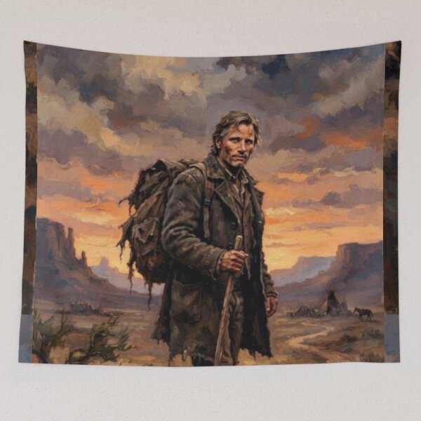 Item preview, Nomad Western Drama Fine Art Tribute designed and sold by Art's Diner.