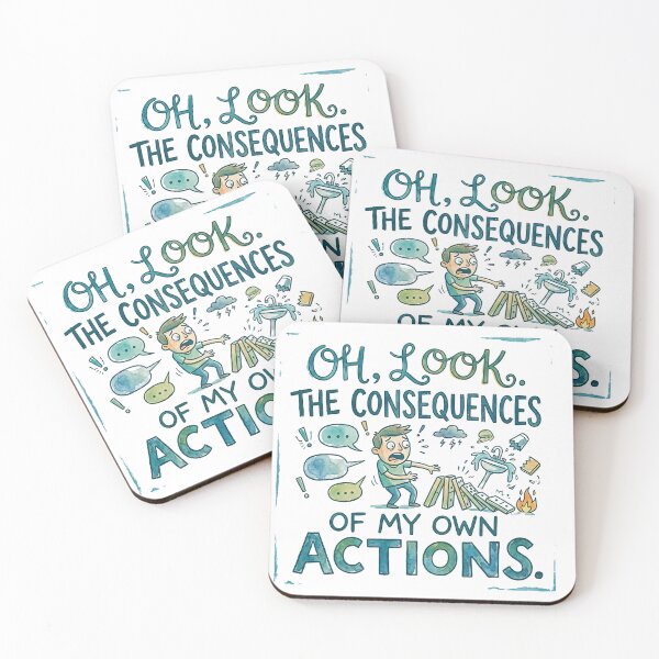 Item preview, OH, LOOK. THE CONSEQUENCES OF MY OWN ACTIONS. designed and sold by BestCoolStuff.