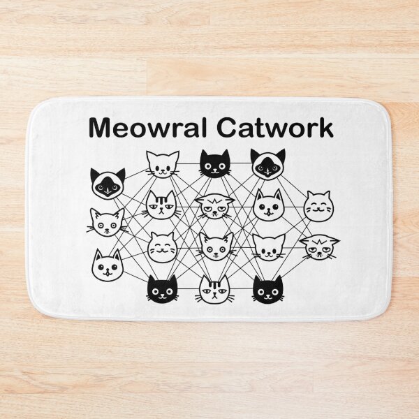 Item preview, Meowral Catwork White Background designed and sold by yuretzius.